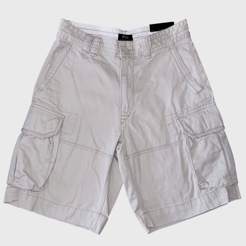 Polo Ralph Lauren‎ Mens 32 Waist Light Khaki Cargo Shorts Core Replen NWT
